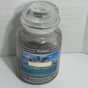 Yankee Candle OCEAN WATER (BLUE) 22 oz~ Discontinued BLACK BAND Housewarmer Used